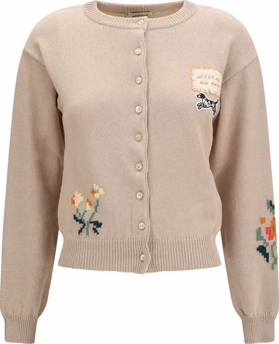 Max Mara Beige Cotton Cardigan
