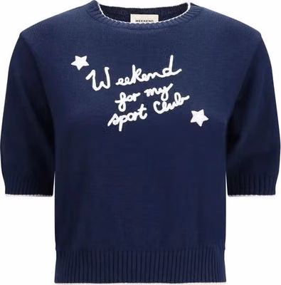 Blue Cotton Sweatshirt
