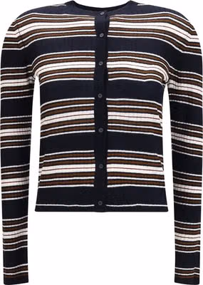 Blue Silk Cardigan
