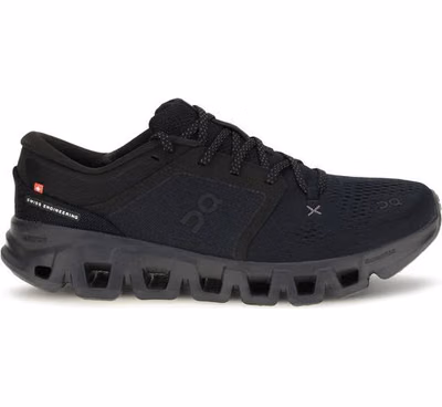 Black Fabric Athletic Sneakers