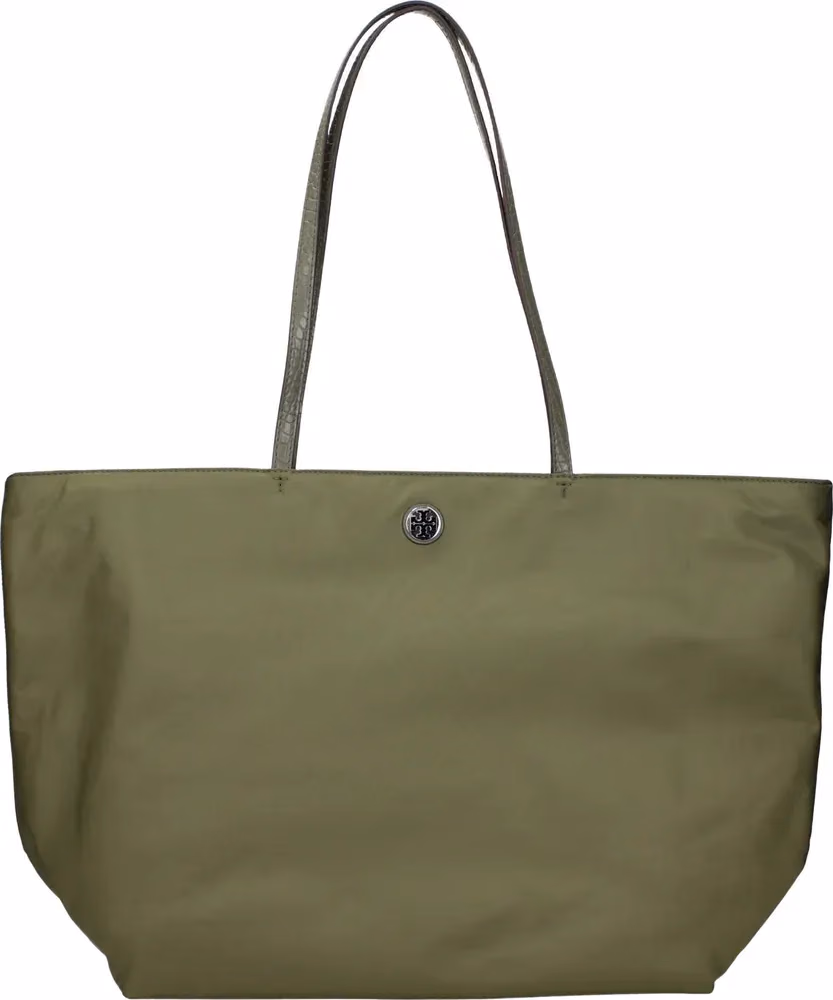 Tory Burch Green Fabric Shoulder Bag