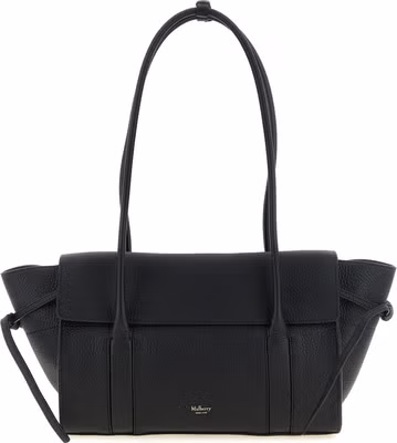 Black Calfskin Shoulder Bag