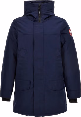 Blue Polyester Parka