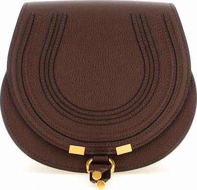 Brown Calfskin Crossbody Bag
