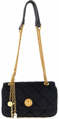 Black Polyester Crossbody Bag