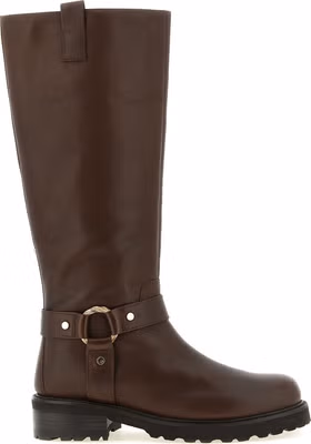 Brown Leather Over The Knee