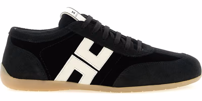 Bicolor Leather Low Top Sneakers