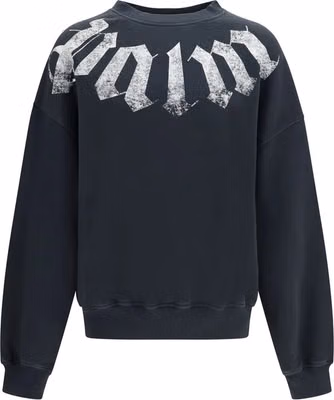Black Cotton Sweatshirt