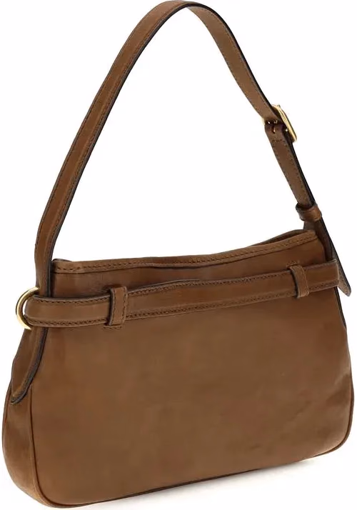 Miu Miu Brown Calf Leather Bos Taurus Shoulder Bag