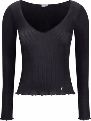 Black Silk Blouse