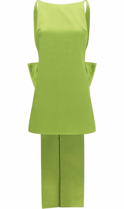 Self-Portrait Bicolor Polyester Cocktail Dress