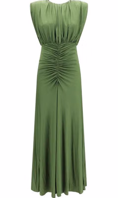 Bicolor Viscose Casual Dress