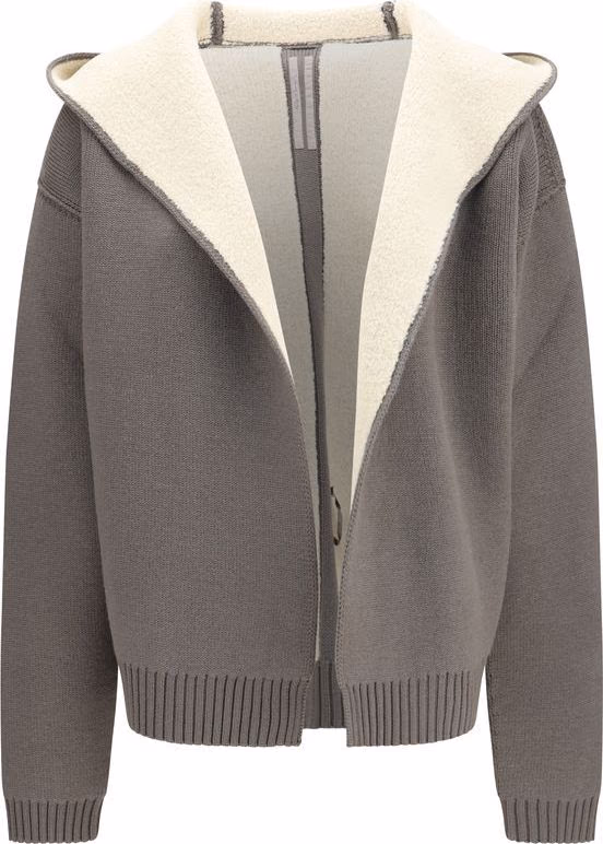 Rick Owens Gray Wool Oves Aries Hoodie