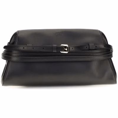 Black Goatskin Clutch Bag