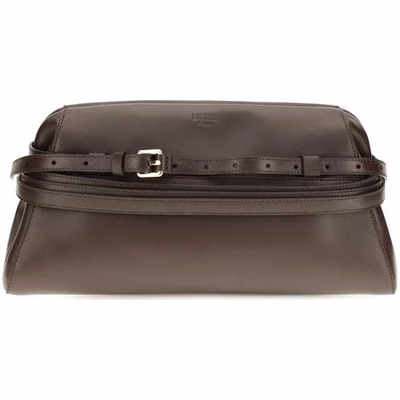 Brown Goatskin Clutch Bag