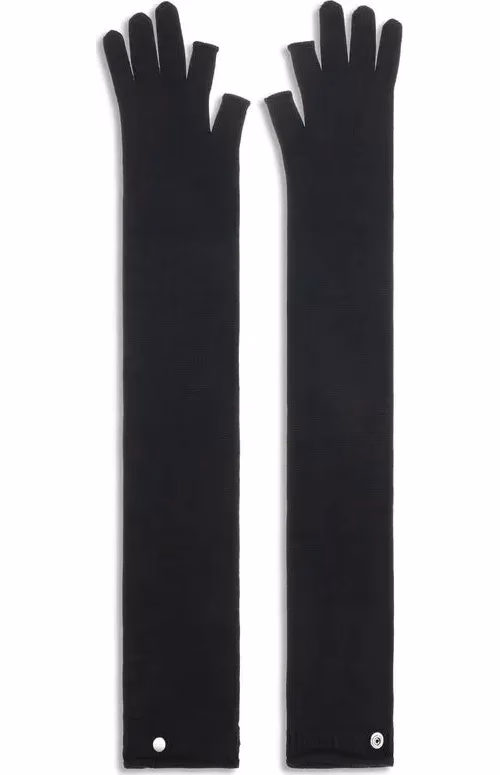 Rick Owens Black Wool Oves Aries Gloves