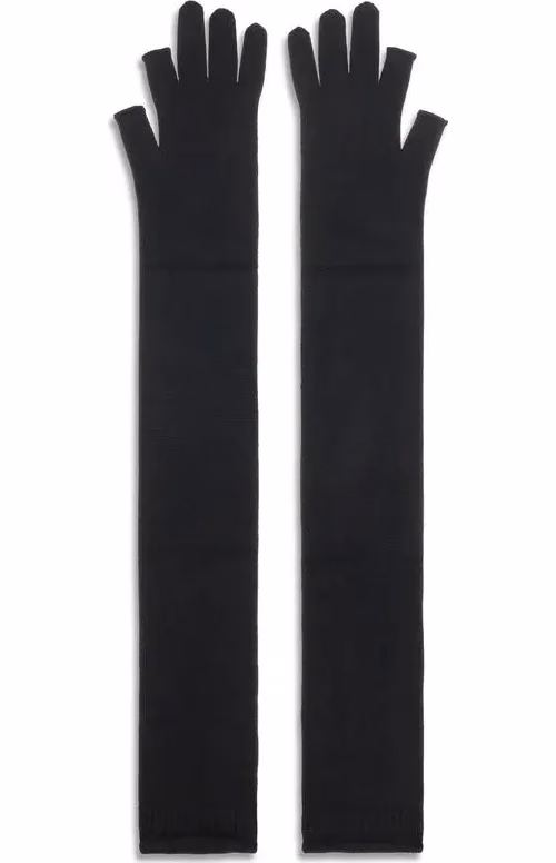 Rick Owens Black Wool Oves Aries Gloves