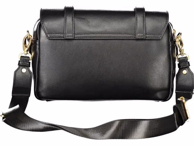 Mario Valentino Black Polyurethane Women's Bag