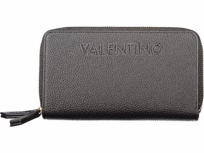 Mario Valentino Black Polyurethane Women's Wallet