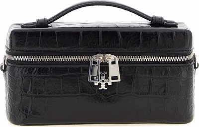 Black Lamb Leather Crossbody Bag
