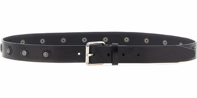 Black Calfskin Regular Belt