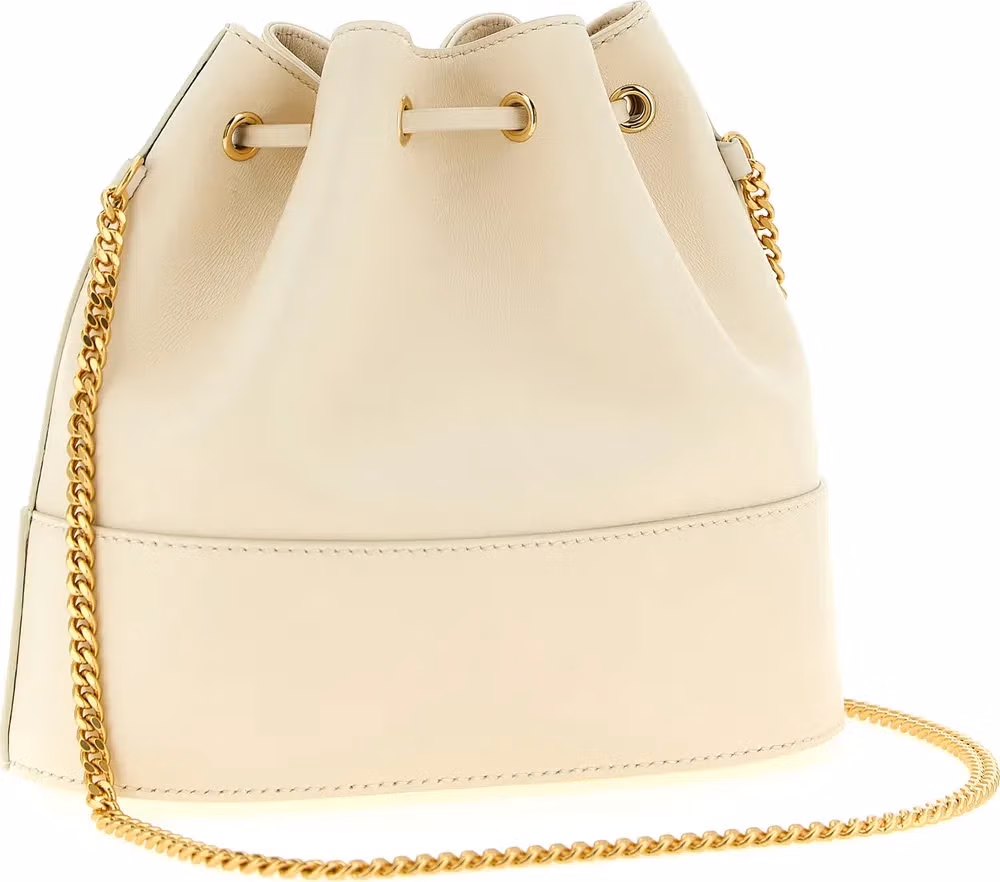 Valentino Garavani White Lamb Leather Crossbody Bag