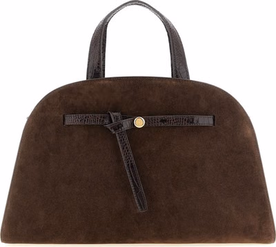 Brown Bovine Leather Crossbody Bag