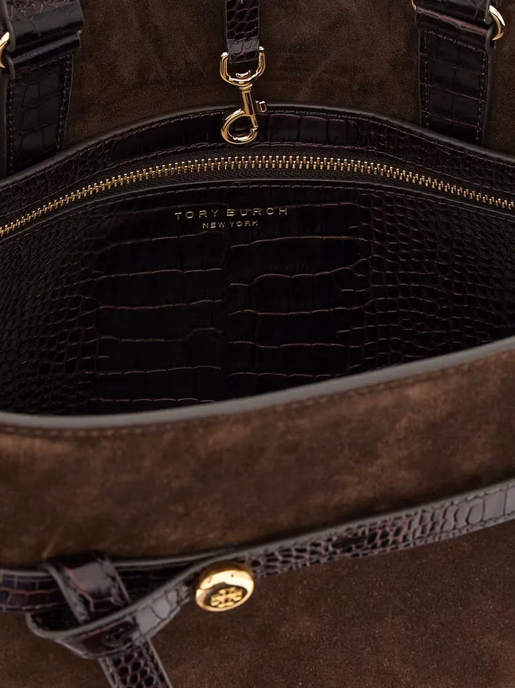 Tory Burch Brown Bovine Leather Crossbody Bag