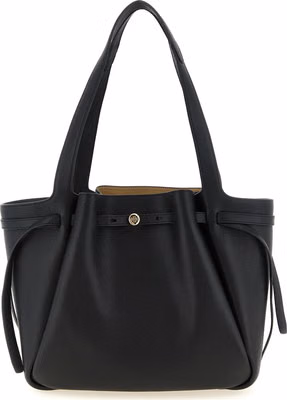 Black Cowhide Tote Bag