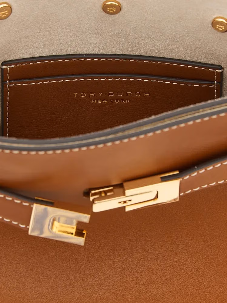 Tory Burch Brown Cowhide Crossbody Bag