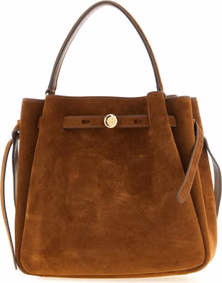 Brown Bovine Leather Crossbody Bag