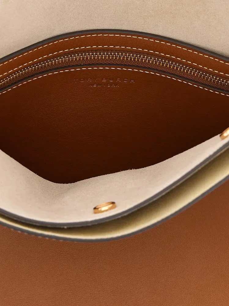 Tory Burch Brown Cowhide Crossbody Bag