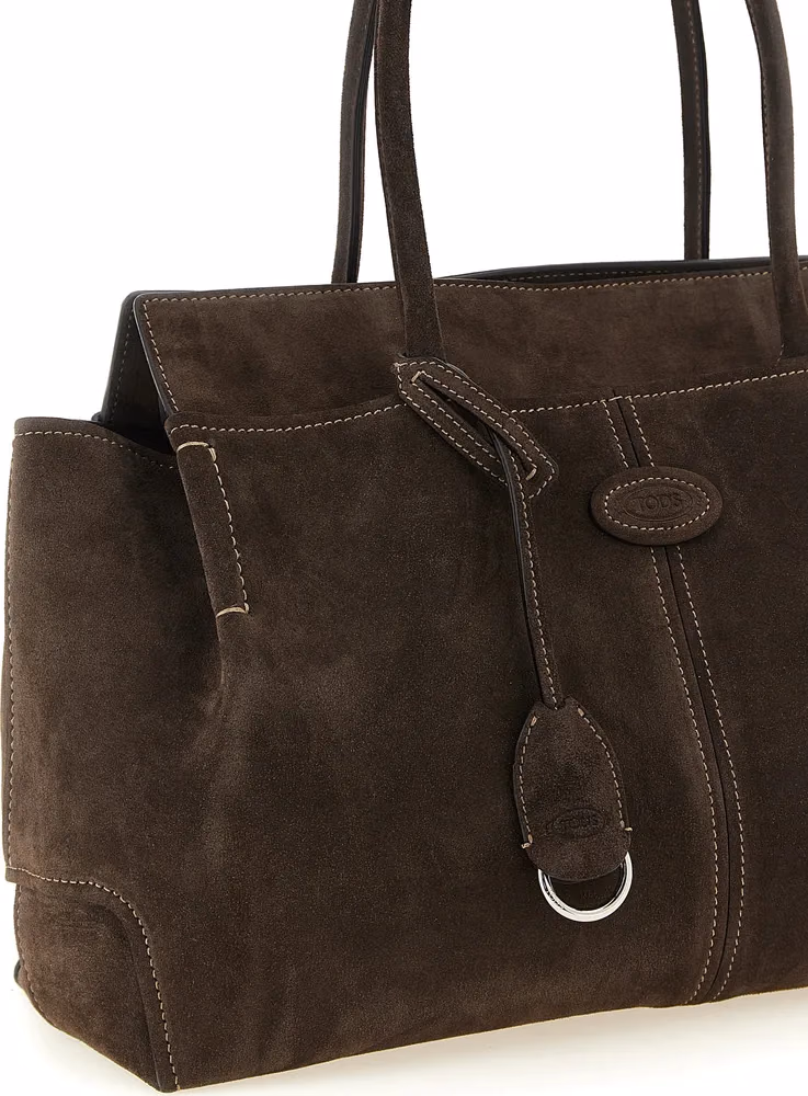 Tod's Brown Calfskin Tote Bag