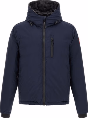 Blue Polyamide Full-Length Jacket