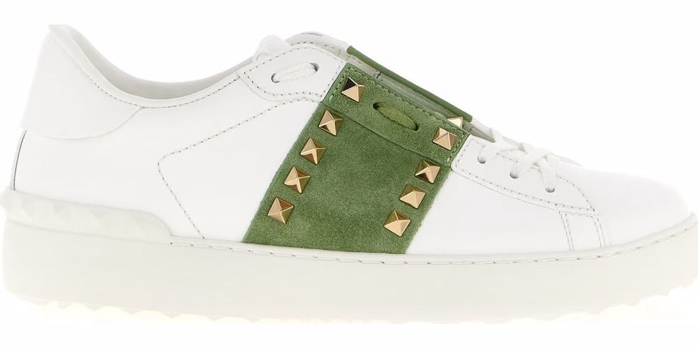 Valentino Garavani Bicolor Calfskin Low Top Sneakers