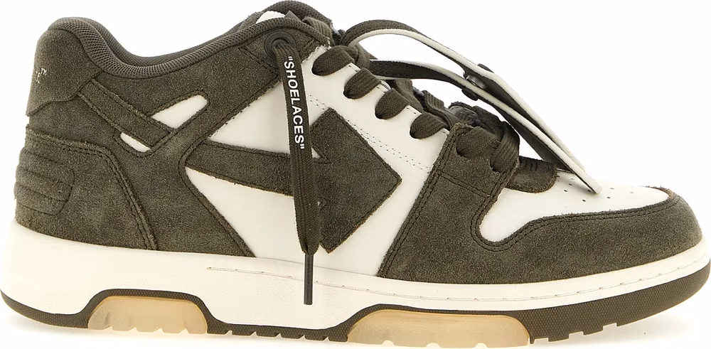 Off-White Bicolor Cowhide Athletic Sneakers