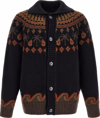 Black Wool Cardigan