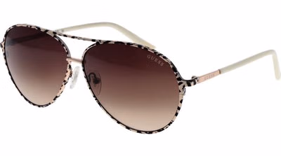 Beige Metal Sunglasses