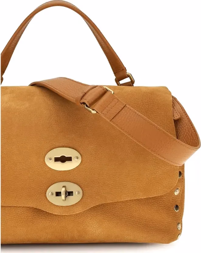 Zanellato Beige Suede Leather Handbag