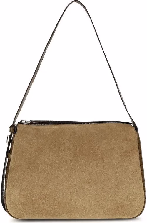 Tory Burch Beige Suede Leather Shoulder Bag