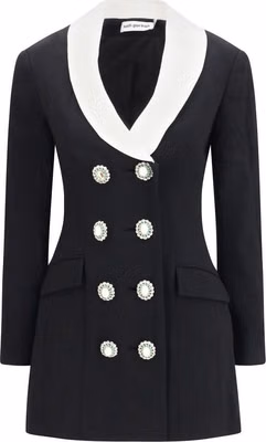 Black Wool Oves Aries Blazer