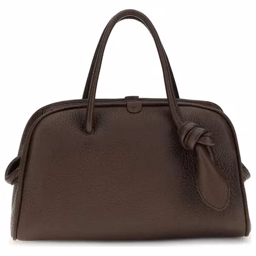Jacquemus Brown Calf Leather Bos Taurus Handbag