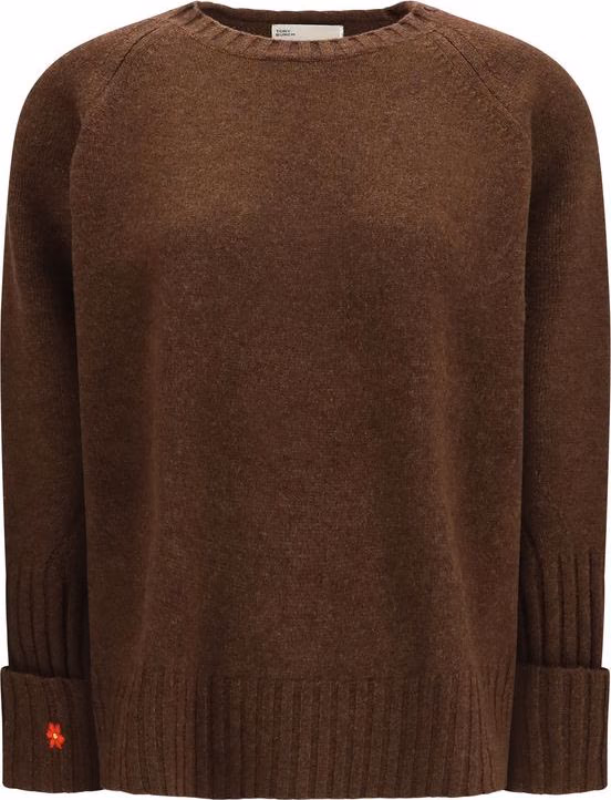 Tory Burch Brown Wool Oves Aries Sweatshirt