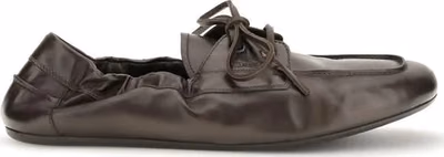 Brown Calf Leather Bos Taurus Slip-On Loafers