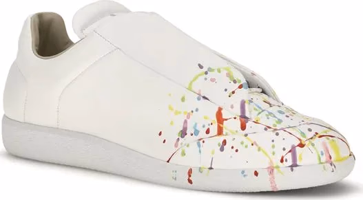 Maison Margiela White Calf Leather Bos Taurus Low Top Sneakers