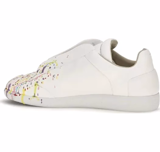 Maison Margiela White Calf Leather Bos Taurus Low Top Sneakers