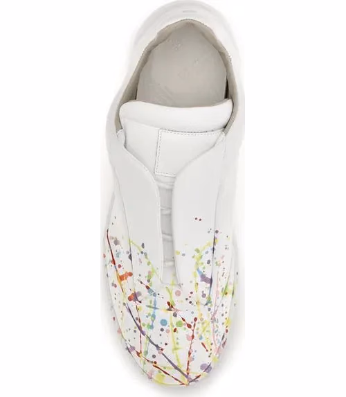 Maison Margiela White Calf Leather Bos Taurus Low Top Sneakers