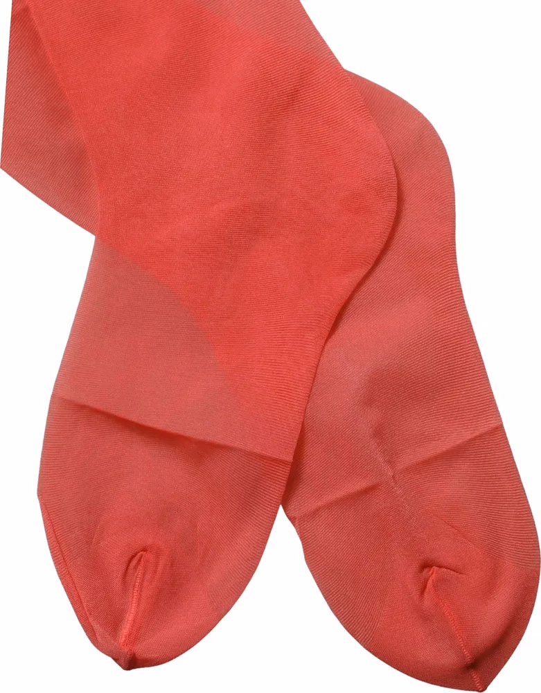 Dolce & Gabbana Red Nylon Mesh Sheer Calf Long Accessory Socks