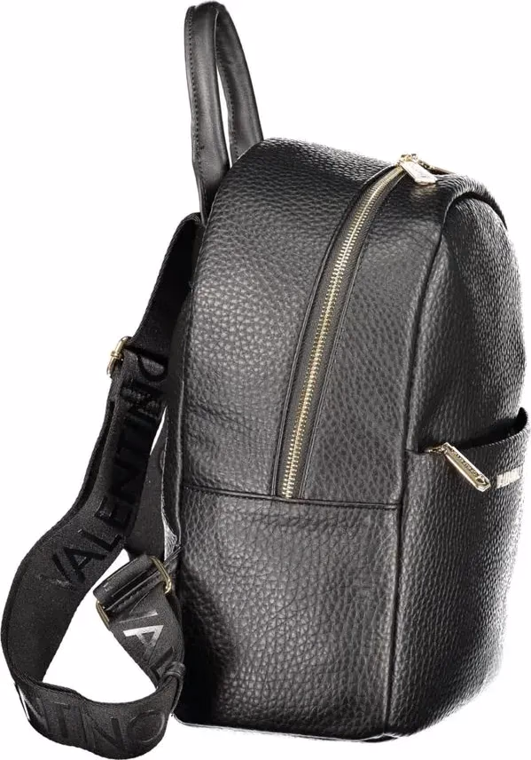 Mario Valentino Black Polyurethane Women's Backpack