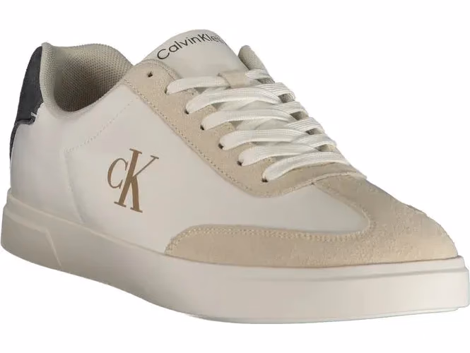 Calvin Klein White Polyester Men's Sneaker